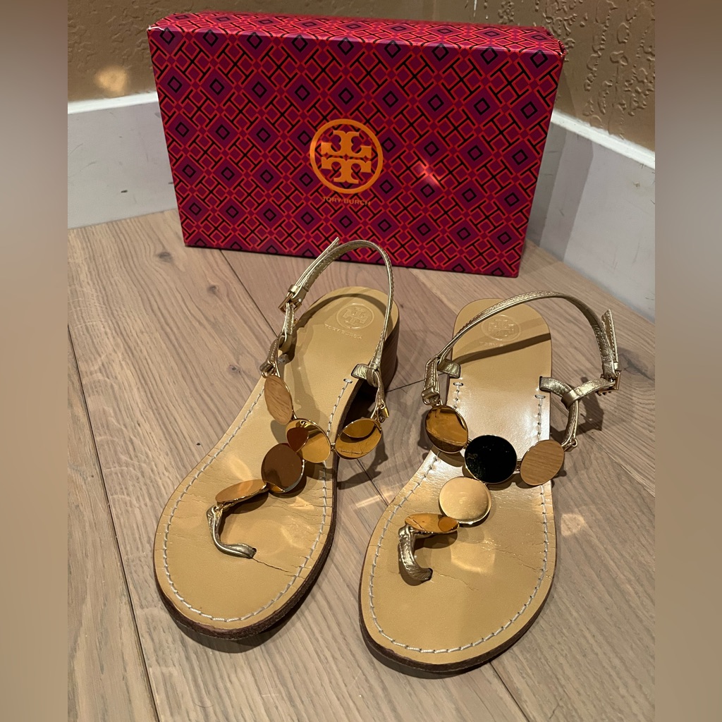 Tory Burch Gold Women's Sandals